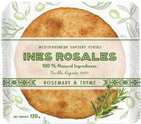 INES ROSALES Savoury Olive Oil Tortas with Rosemary & Thyme 120g