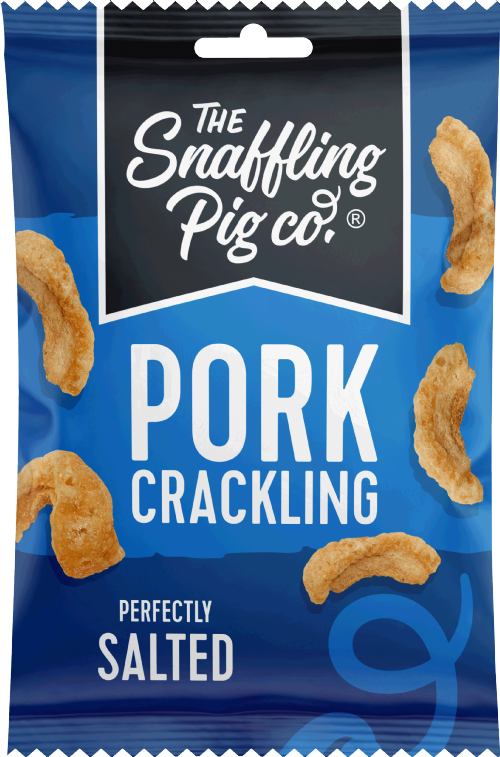 SNAFFLING PIG Pork Crackling - Perfectly Salted 40g