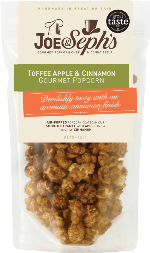 JOE & SEPH'S Toffee Apple & Cinnamon Gourmet Popcorn 80g