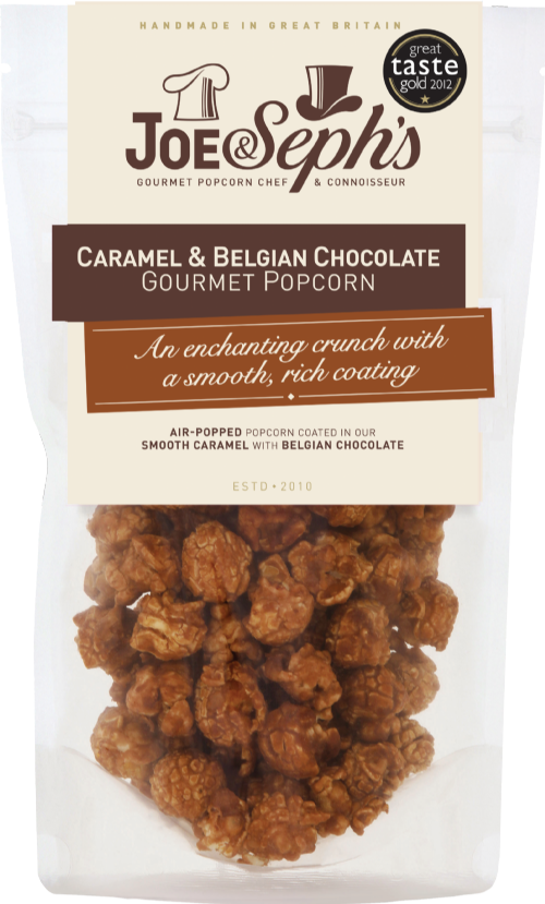JOE & SEPH'S Caramel & Belgian Chocolate Gourmet Popcorn 75g