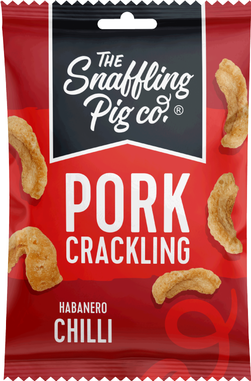 SNAFFLING PIG Pork Crackling - Hot to Trot Habanero 40g