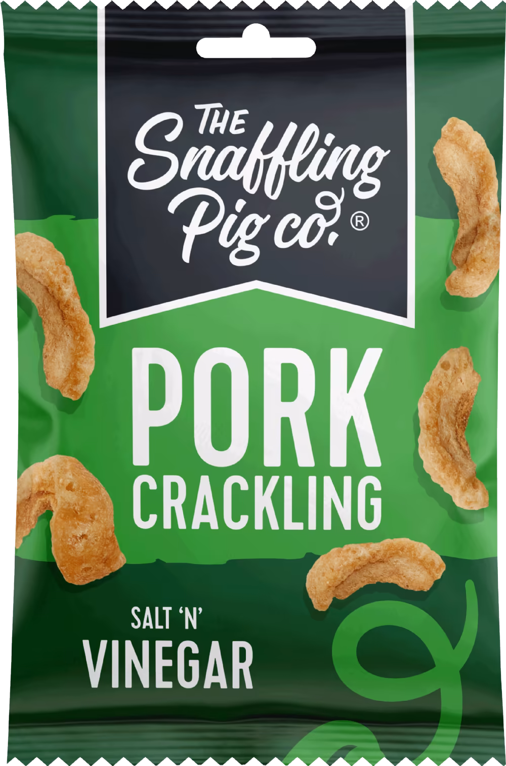 THE SNAFFLING PIG CO. Pork Crackling - Salt 'n' Vinegar 40g