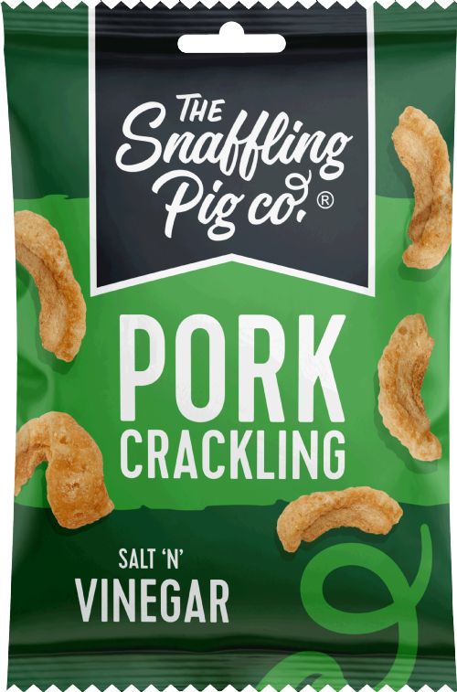 SNAFFLING PIG Pork Crackling - Salt 'n' Vinegar 40g