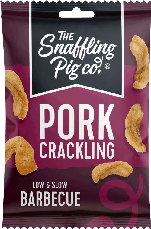 SNAFFLING PIG Pork Crackling - Low & Slow BBQ 40g