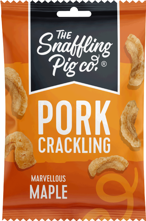 SNAFFLING PIG Pork Crackling - Marvellous Maple 40g
