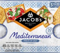 JACOB'S Mediterranean Crackers - Pinch of Salt 190g