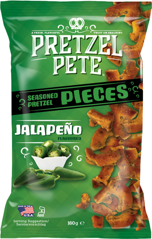 PRETZEL PETE Pretzel Pieces - Jalapeno 160g