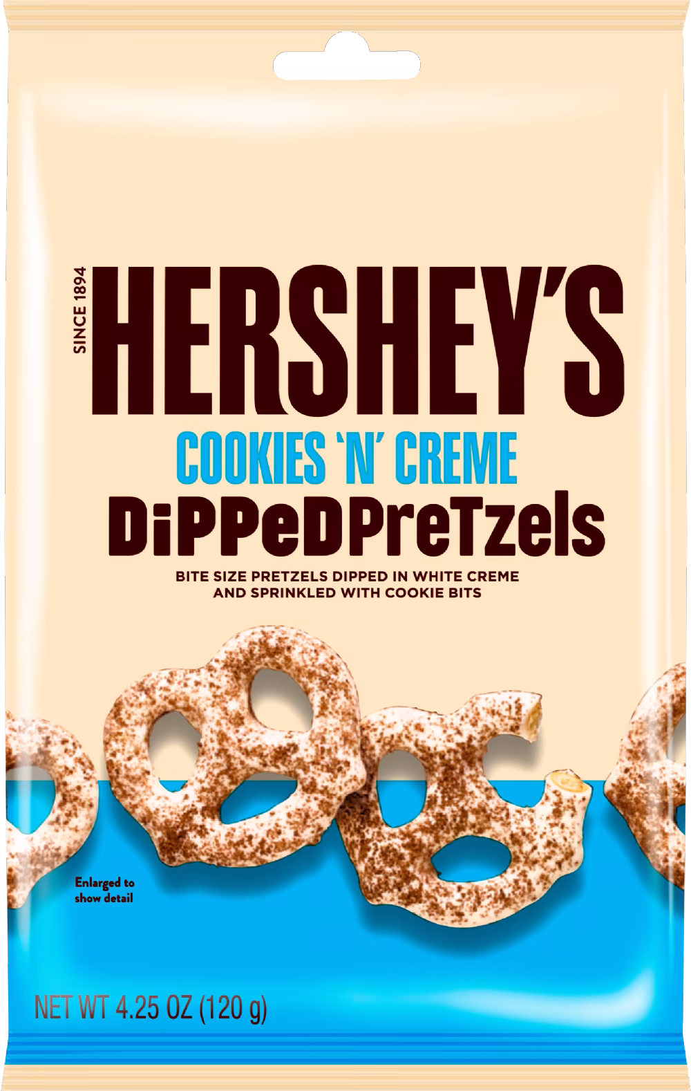 HERSHEY'S Cookies 'n' Creme Dipped Pretzels 120g