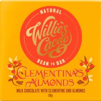 WILLIE'S CACAO Clementina's Almonds - Milk Chocolate with Clementine & Almonds 50g