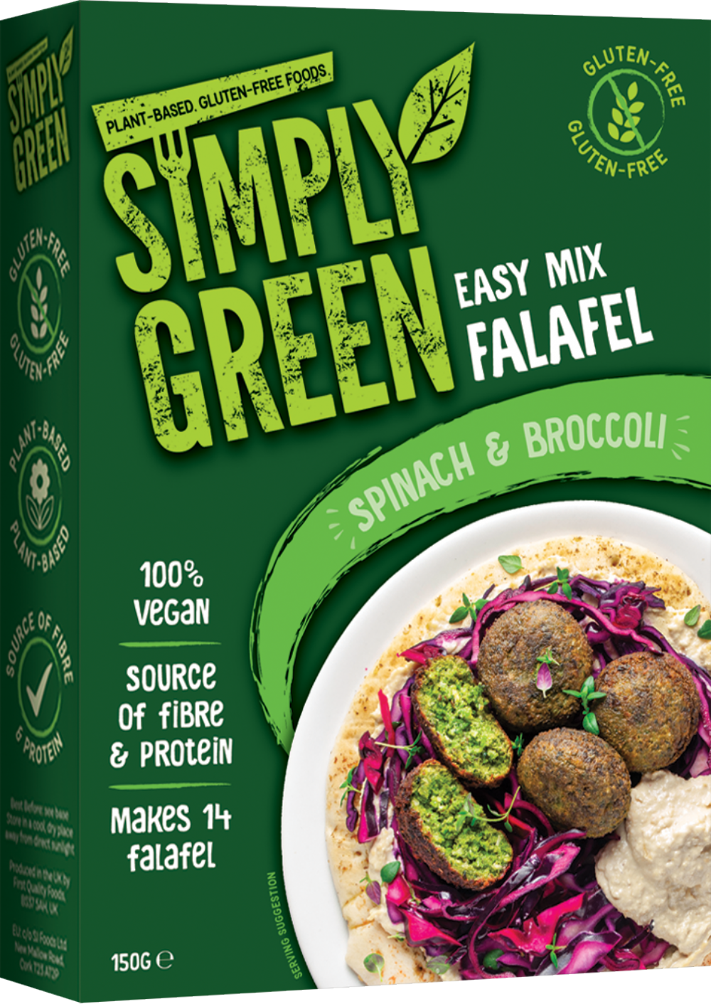 SIMPLY GREEN Easy Mix Falafel - Spinach & Broccoli 150g