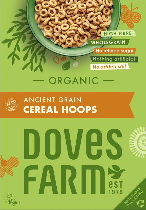 DOVES FARM Ancient Grain Cereal Hoops 300g