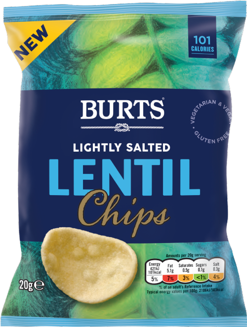 BURTS Lentil Chips - Lightly Salted 20g