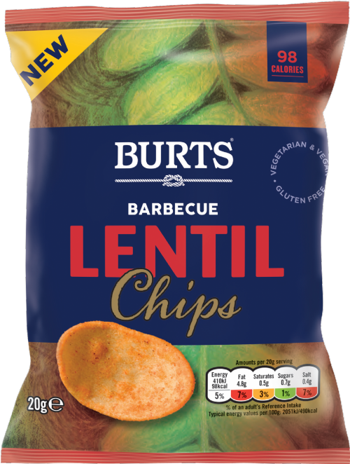 BURTS Lentil Chips - Barbecue 20g