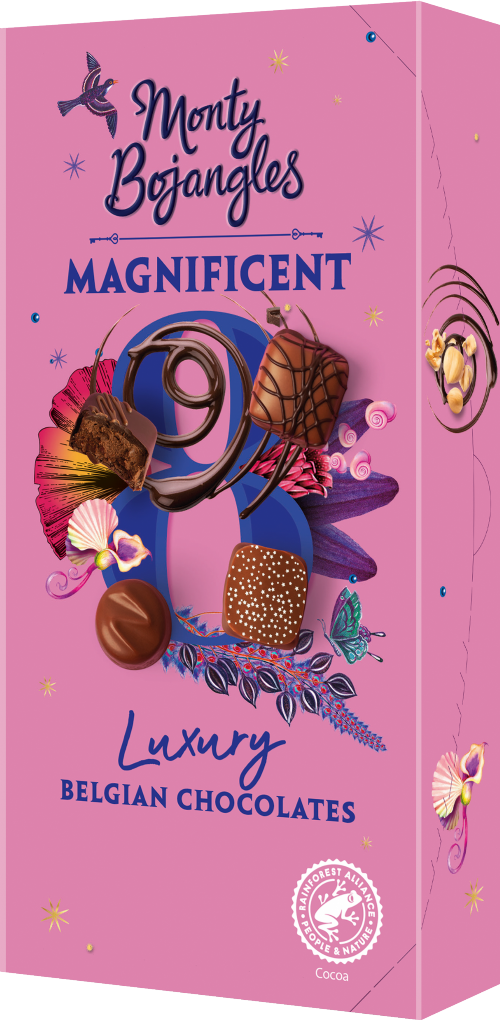 MONTY BOJANGLES Magnificent 8 Luxury Belgian Chocolates 115g