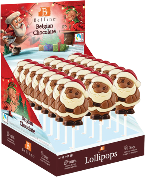 BELFINE Belgian Chocolate Santa Lollipop 35g