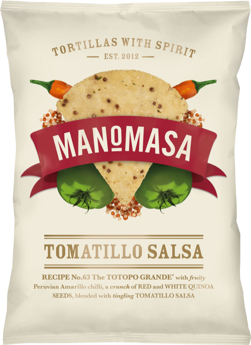 MANOMASA Tomatillo Salsa Corn Chips 140g
