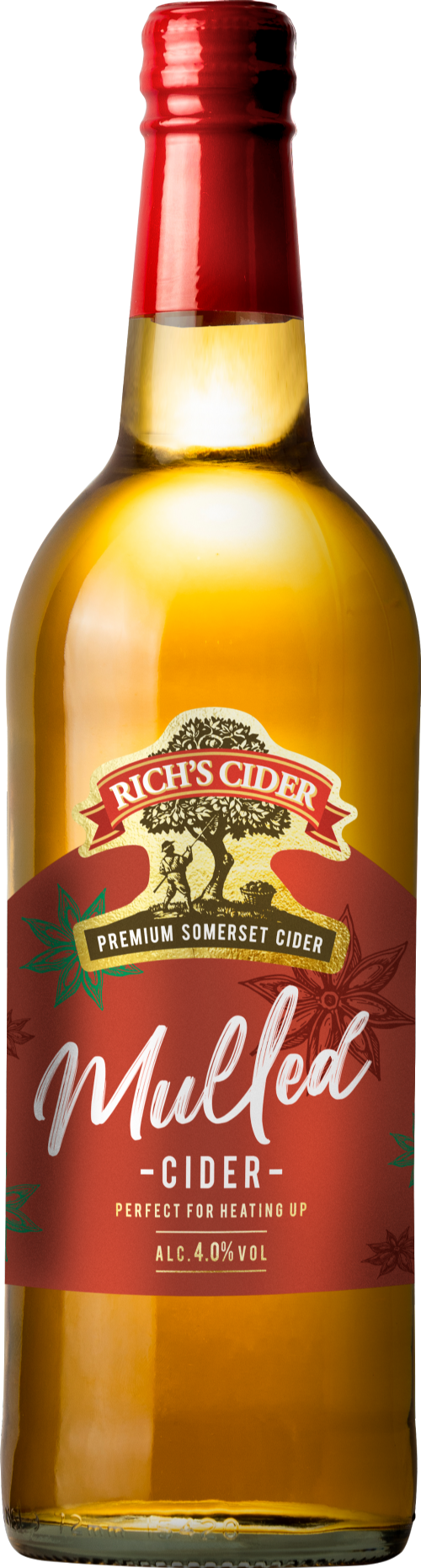 RICH'S CIDER Mulled Cider 4% ABV 75cl