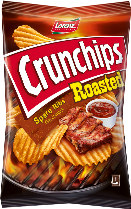LORENZ Crunchips - Roasted Spare Ribs 140g