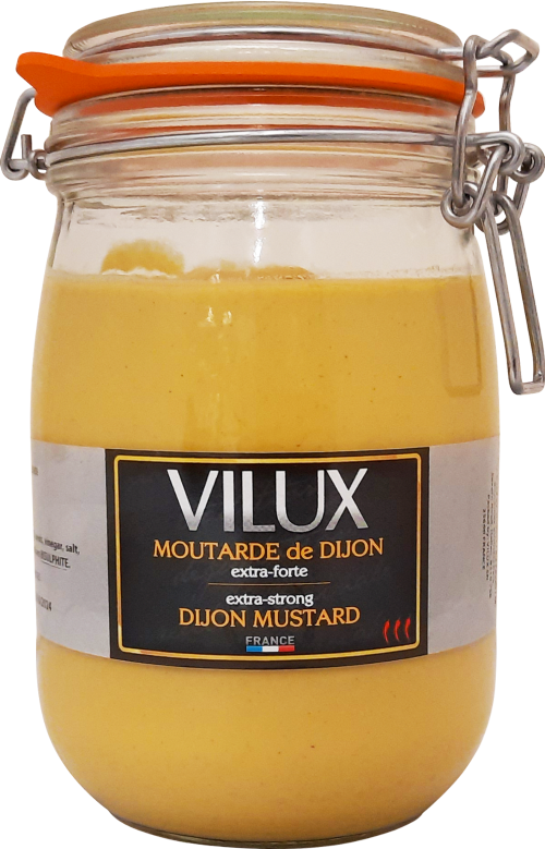 VILUX Extra Strong Dijon Mustard Le Parfait Jar 1kg