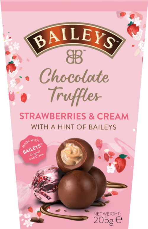 LIR Baileys Chocolate Truffles - Strawberries & Cream 205g