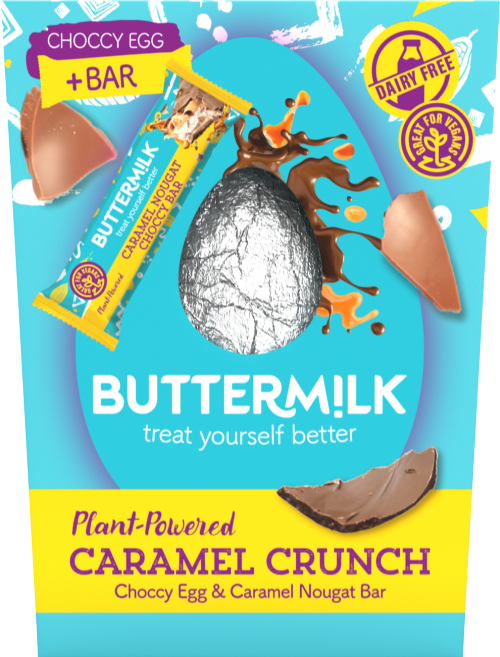 BUTTERMILK Caramel Crunch Choc Egg & Caramel Nougat Bar 180g