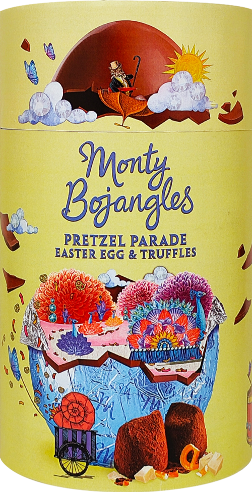 MONTY BOJANGLES Pretzel Parade Easter Egg & Truffles 175g