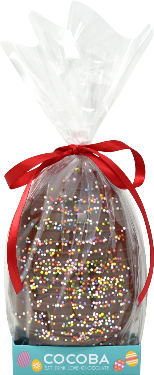 COCOBA Milk Chocolate Egg with Sprinkles 250g
