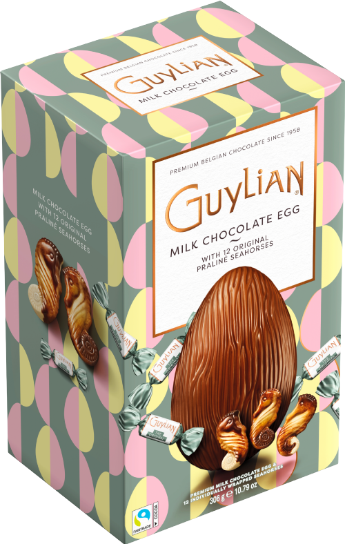 GUYLIAN Easter Egg with Praline Seahorses 306g