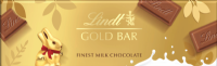 LINDT Easter Milk Chocolate Gold Bar 300g