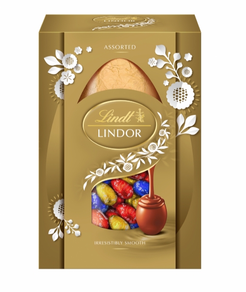 LINDT Lindor Shell Egg with Assorted Mini Eggs 215g