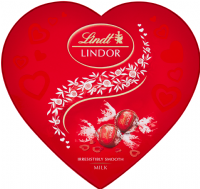 LINDT Lindor Heart Box - Milk 200g