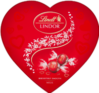 LINDT Lindor Heart Box - Milk 200g