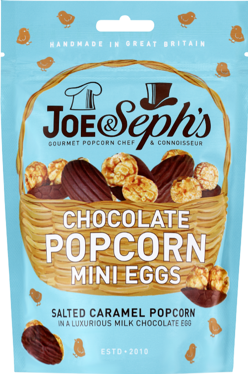 JOE & SEPH'S Chocolate Popcorn Mini Eggs 60g