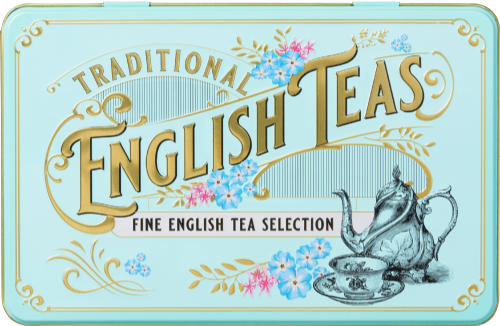 NEW ENGLISH TEAS Fine English Tea Selection Tin 72 bags 144g