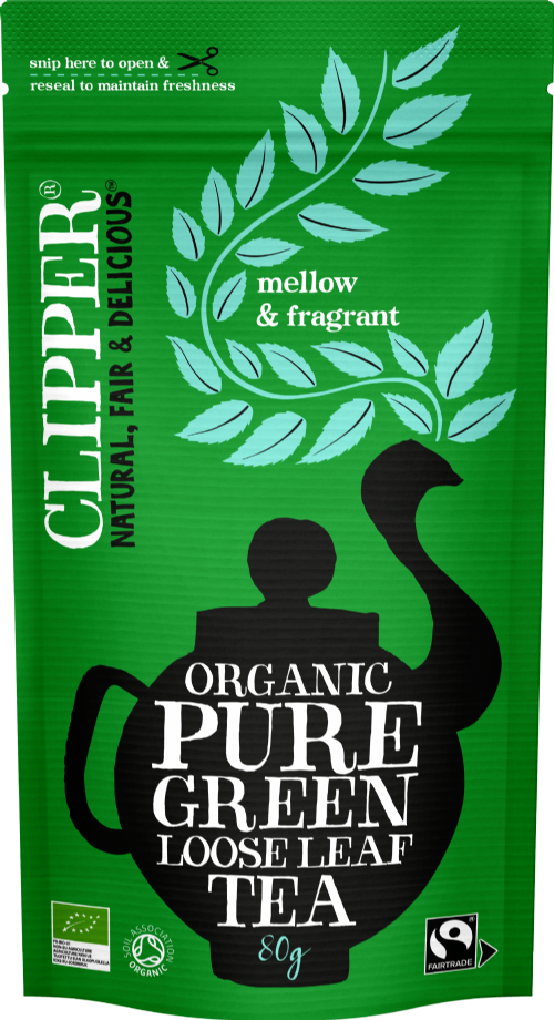 CLIPPER Organic Pure Green Loose Leaf Tea - Pouch 80g