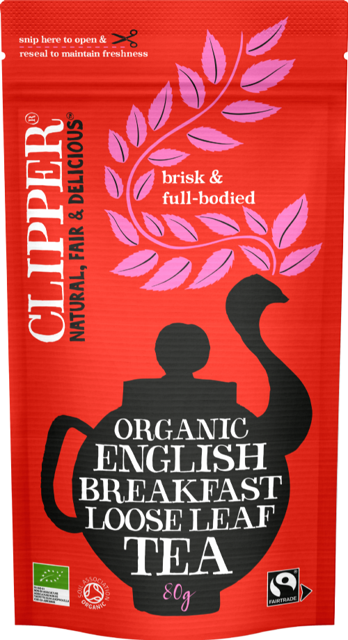 CLIPPER Organic English Breakfast Loose Leaf Tea - Pouch 80g