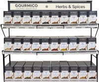 GOURMICO Herb & Spice Metal Display Stand