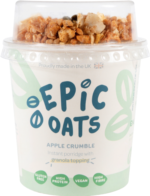 EPIC OATS Instant Porridge/Granola Topping Apple Crumble 60g
