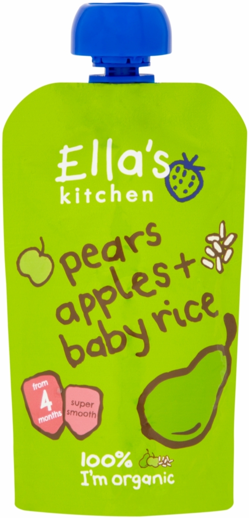 ELLA'S KITCHEN Pears & Apples Baby Rice 120g