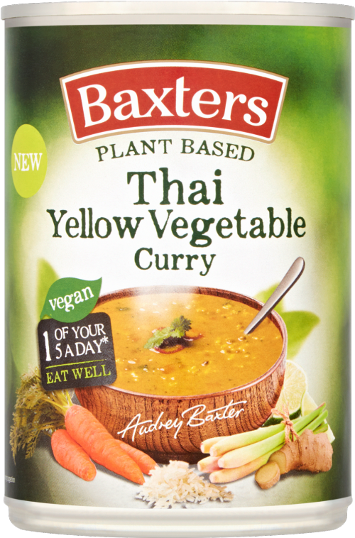 BAXTERS Plant Based Thai Yellow Vegetable Curry Soup 380g