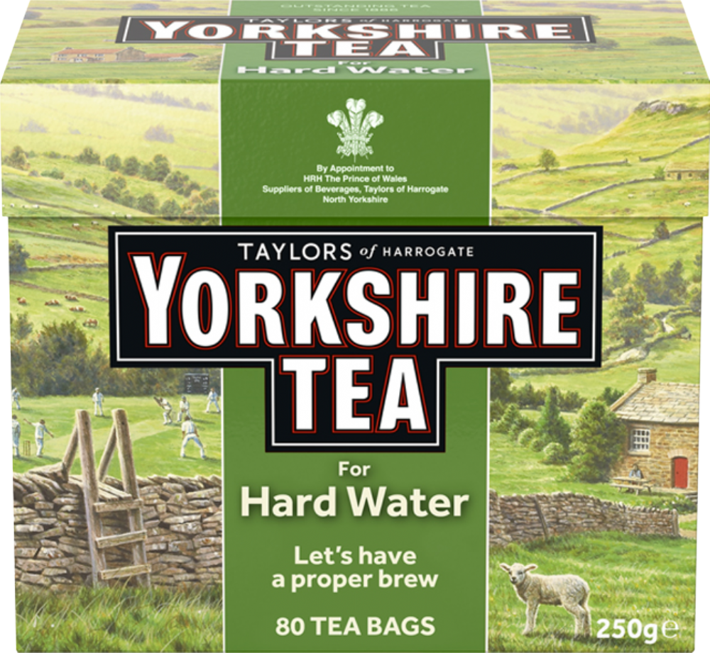 Taylors of Harrogate Yorkshire Tea for Hard Water - 80 Teabags 250g