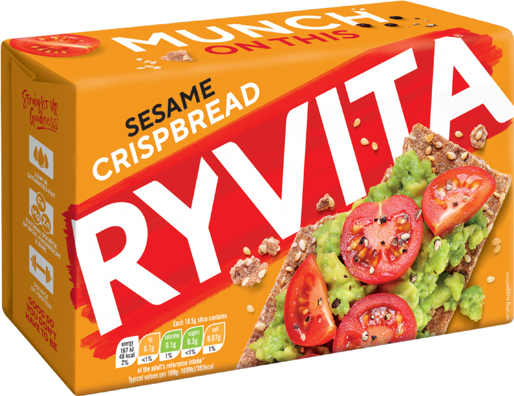 Holleys Fine Foods RYVITA Sesame Crispbread 250g