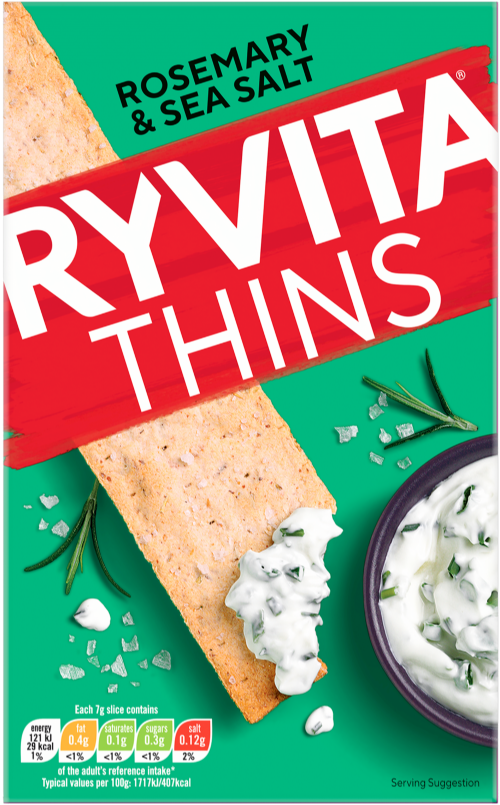 RYVITA Thins - Rosemary & Sea Salt 125g