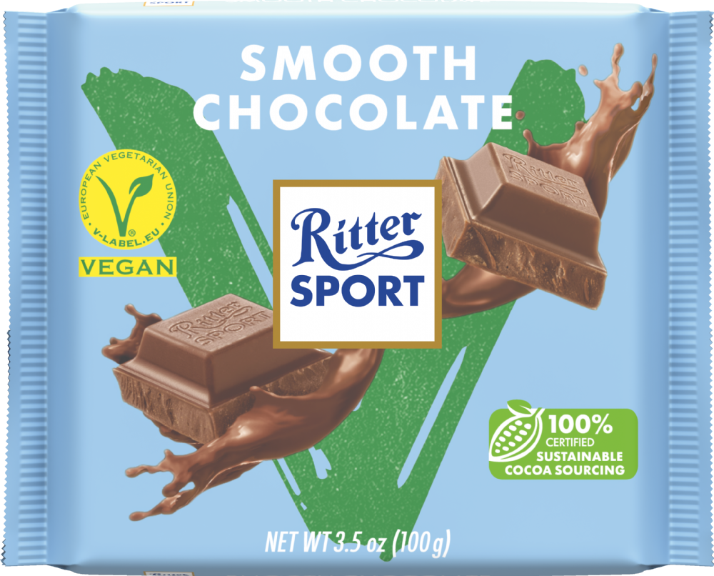 RITTER SPORT Vegan Smooth Chocolate Bar 100g