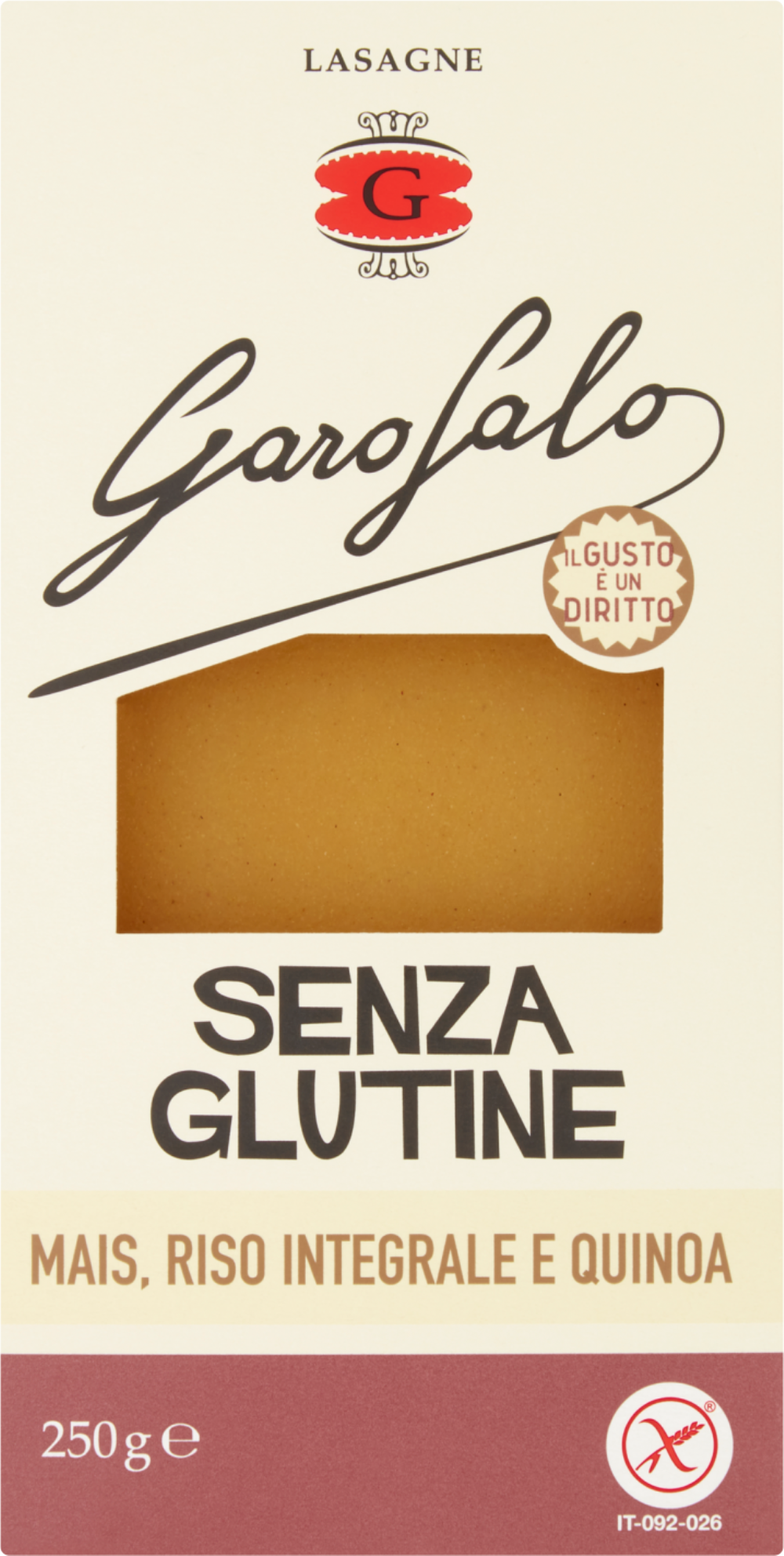 GAROFALO Gluten Free Lasagne 250g