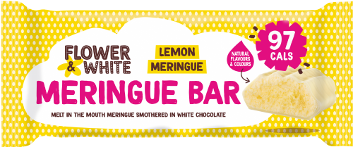 FLOWER & WHITE Lemon Meringue White Chocolate Bar 20g