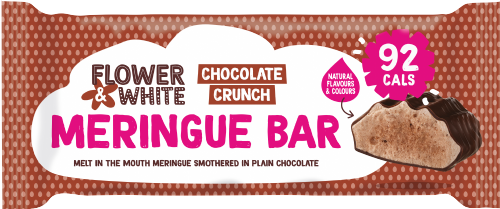 FLOWER & WHITE Chocolate Crunch Dark Chocolate Bar 20g