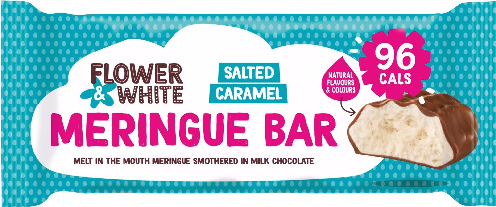 FLOWER & WHITE Meringue Bar - Salted Caramel 20g