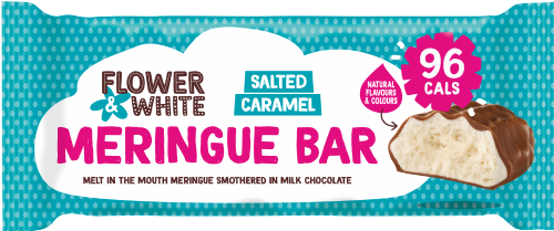 FLOWER & WHITE Salted Caramel Milk Chocolate Bar 20g