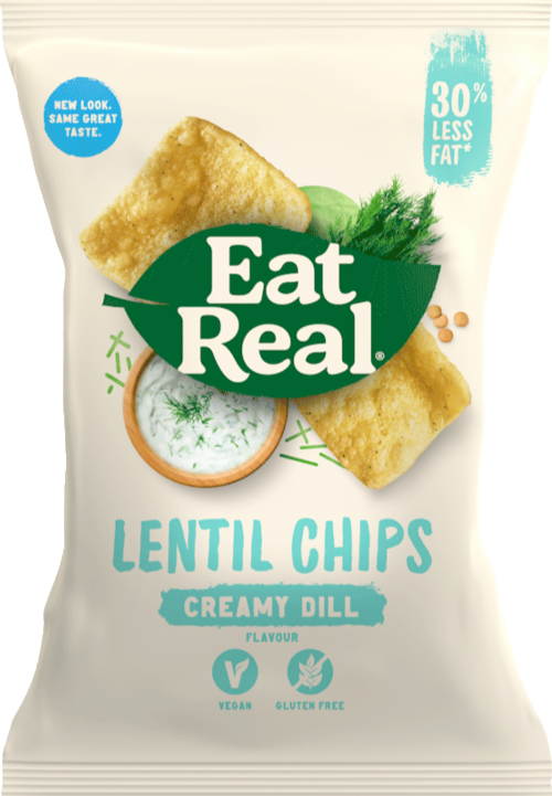 EAT REAL Lentil Chips - Creamy Dill 113g